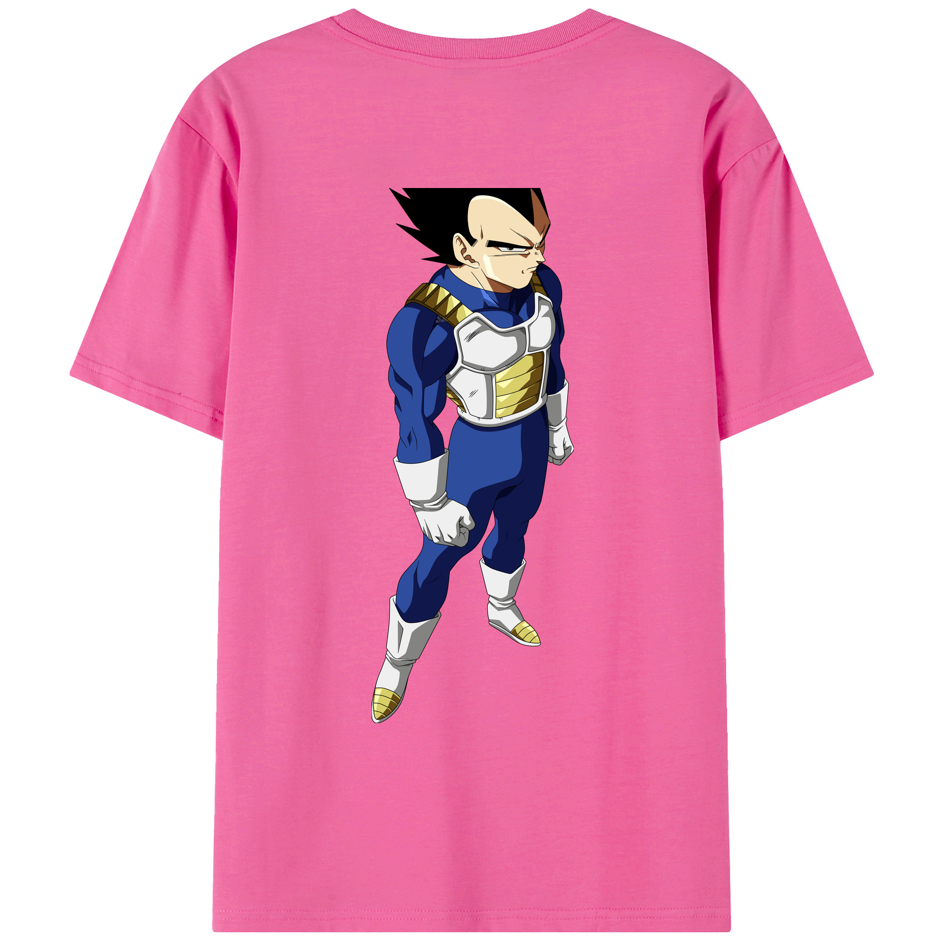 （画像用） ドラゴンボール ベジータ四世（Bejīta Yonsei）DRAGON BALL Vegeta IV レディース半袖Tシャツ(バックプリント)